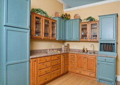 Rangeley kitchen - wood & color
