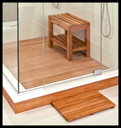 bath accessories - ARB teak bench & mat