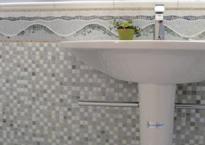 Public Bathroom - Sink and tile work