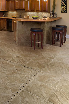 Marazzi USA tile floor - "Archaeology"