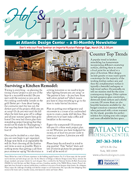 Hot & Trendy newsletter thumbnail - Surviving a Kitchen Remodel