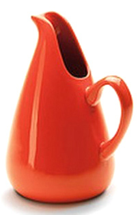 tangerine colored pitcher