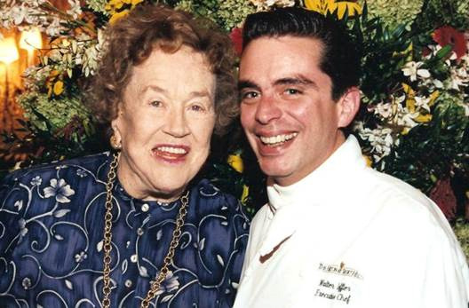 Chef Leffler with Julia Child